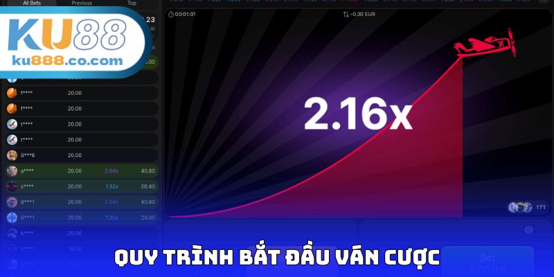 Quy trình bắt đầu ván cược